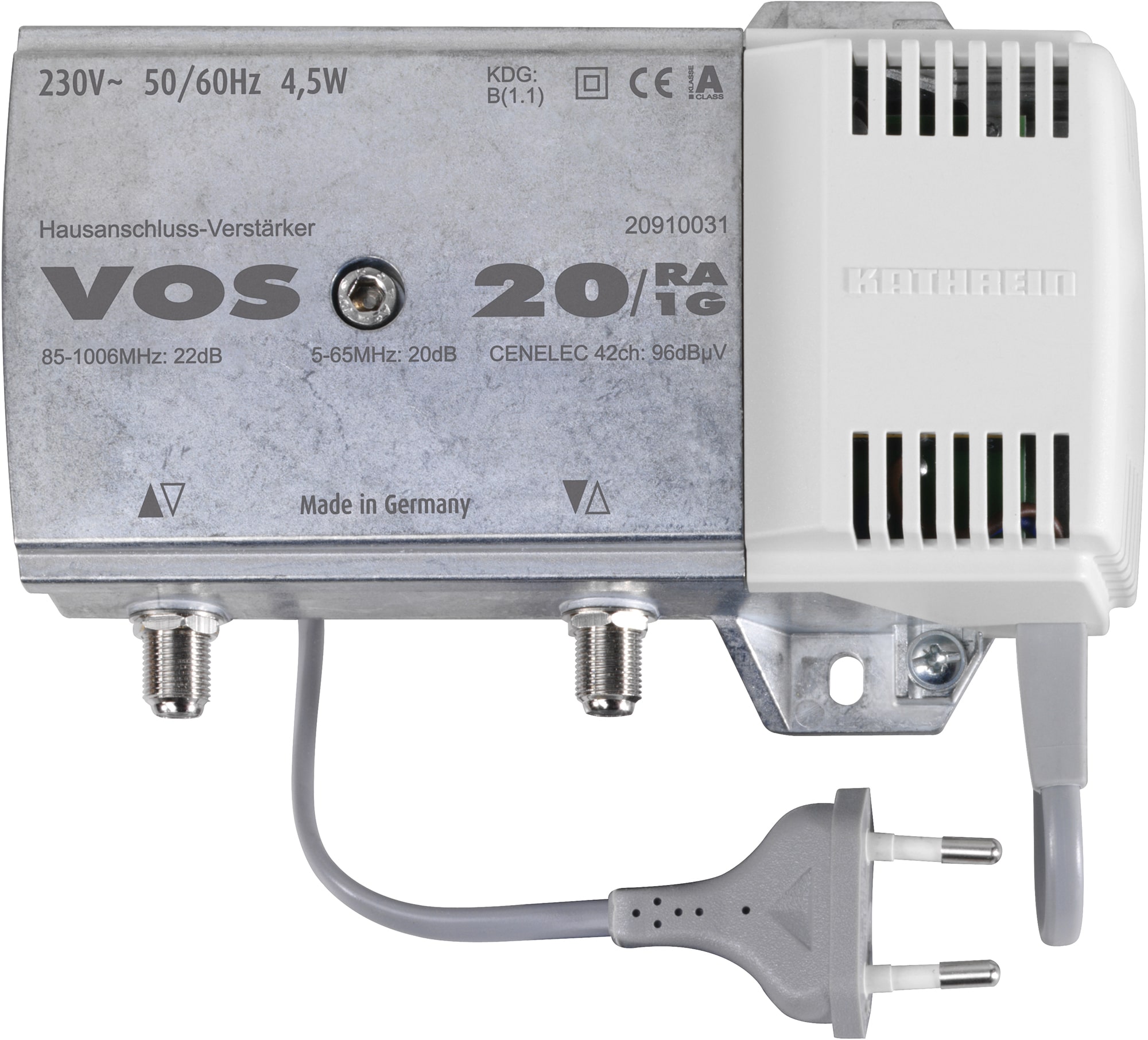 VOS 20/RA-1G, KDG B1.1 Verstärker 22dB, RW 20dB