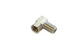 90-FM-FF ANGEL ACCEPTS PIN Ø 0.5-1.2mm Winkeladapter F Stecker auf F Buchse