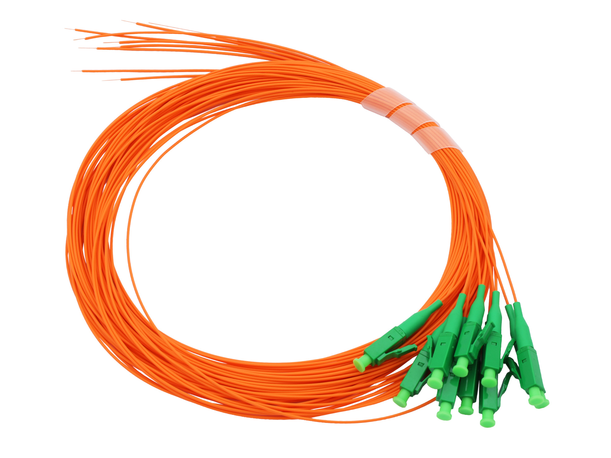 PT-LCA-or LC/APC-Pigtail, orange, Faser G.657.A1, 2m
