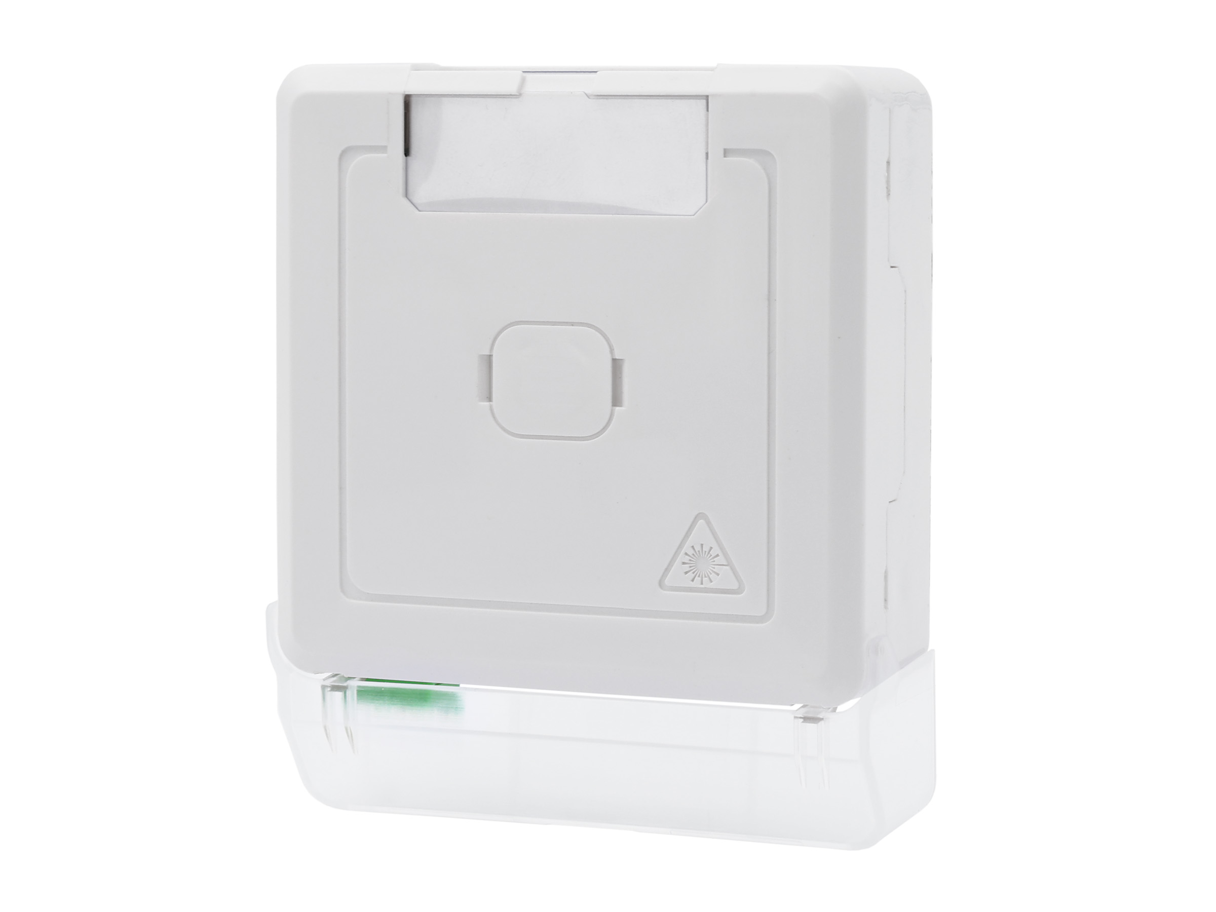 EWO-F20-LCA-1DX Gf-ADo mit 1x LC/APC-DX-Kupplung ext. Shutter