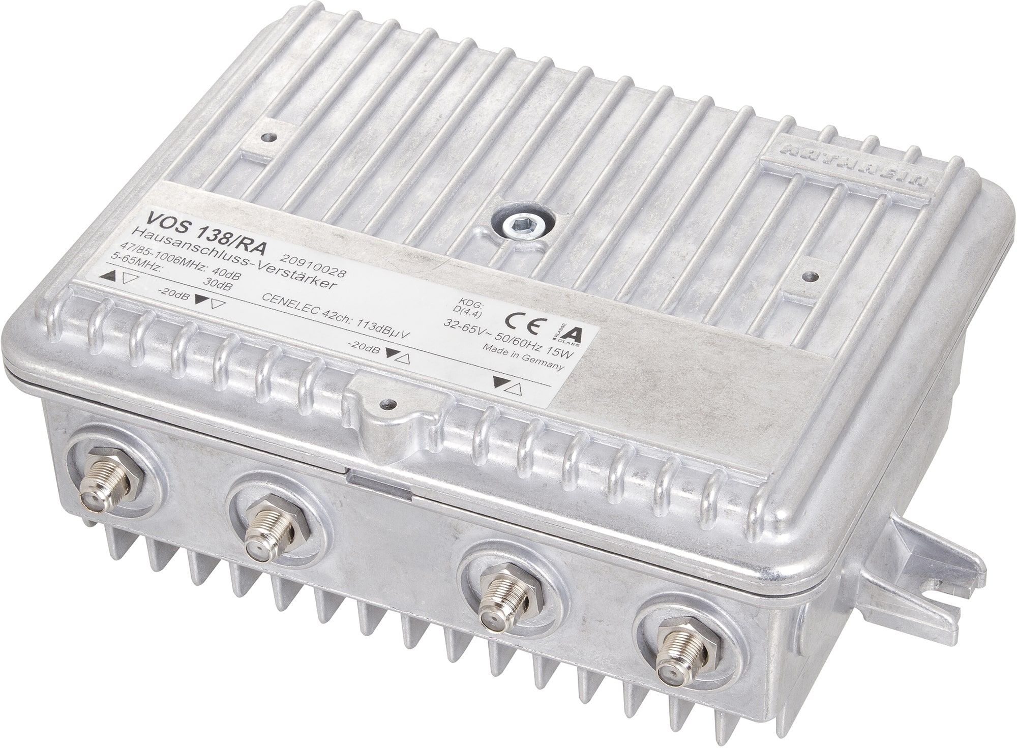 VOS 138/RA 2.0, KDG D4.4 Verstärker 40dB, RW 30dB, ferngespeist