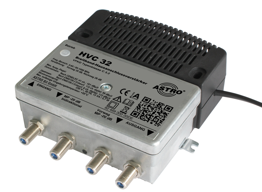 HVC 32, KDG C3.2 Verstärker 33dB, RW 26dB