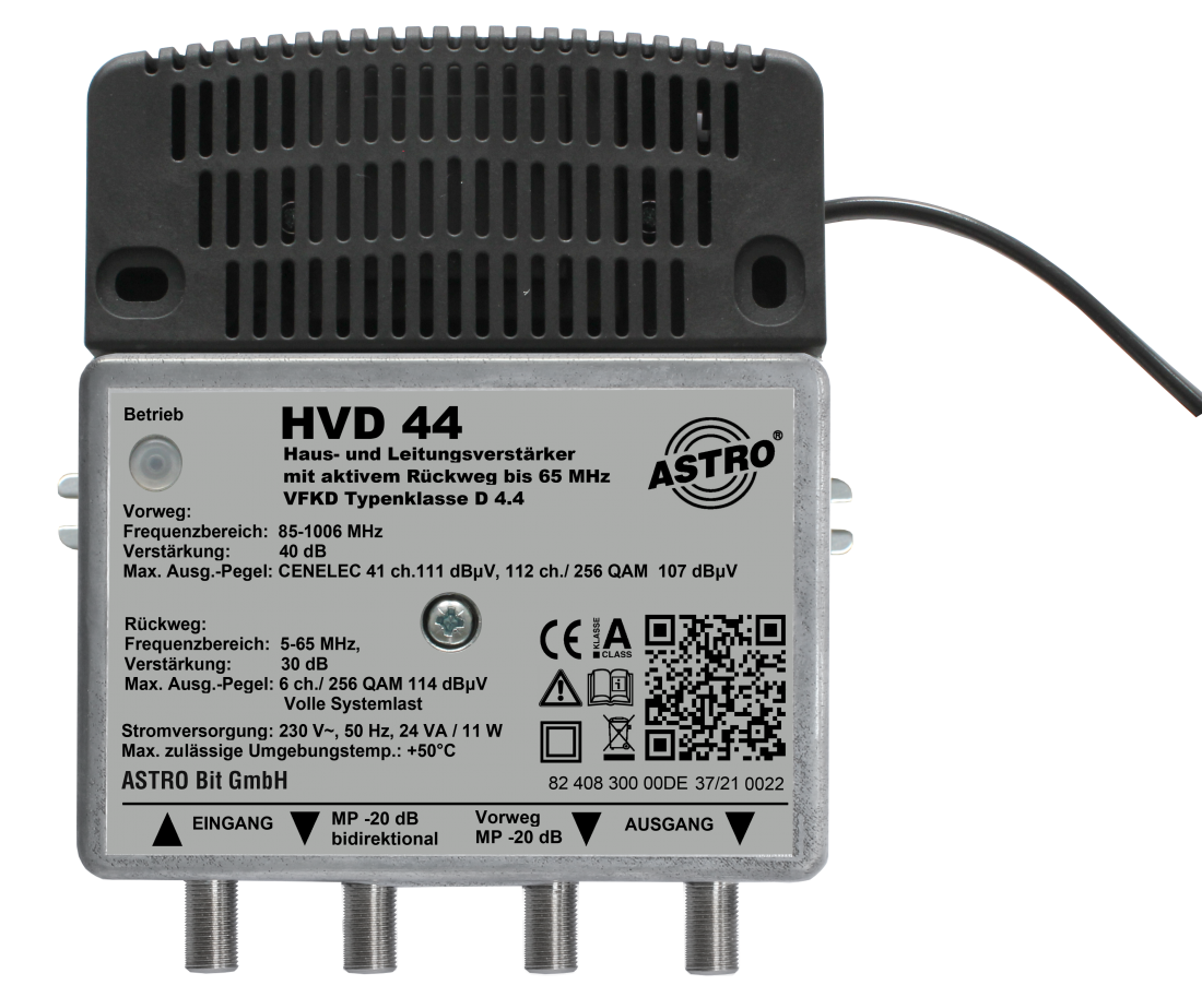 HVD 44, KDG D4.4 Verstärker 40dB, RW 30dB
