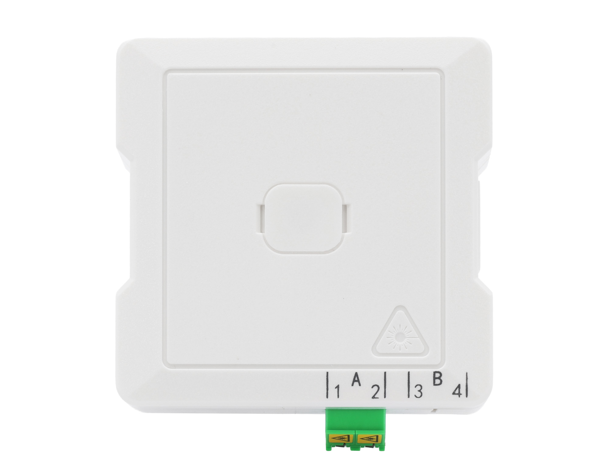 EWO-F10-LCA-1DX-2P Gf-ADo mit 1x LC/APC-DX-Kupplung und 2 Pigtails