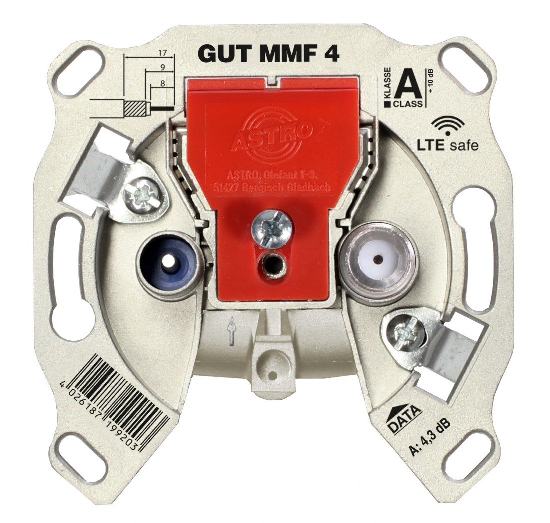 GUT MMF 4 Modem-Stichdose, 2 Port, 5-1800MHz