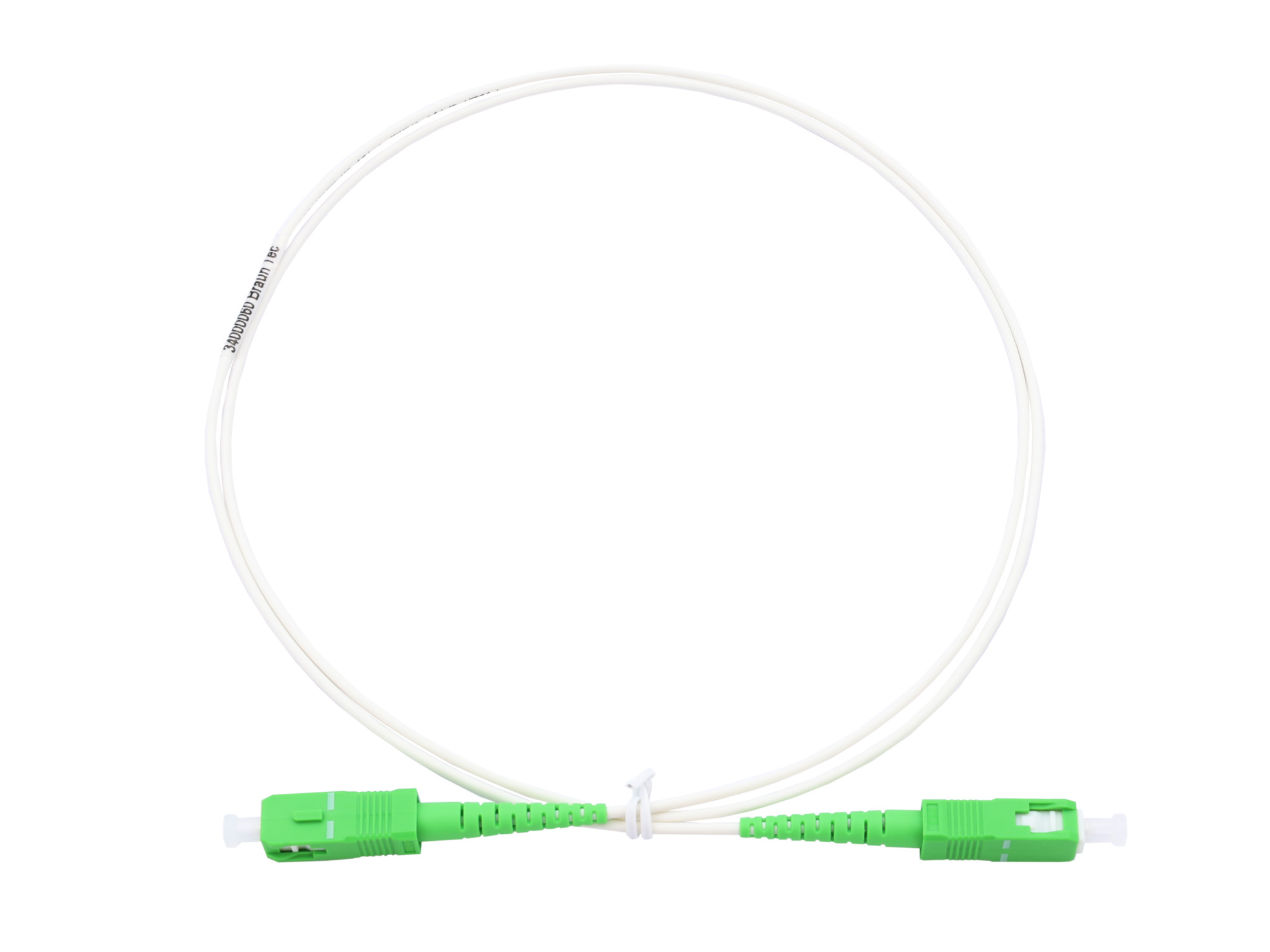 PCS-2,0m-SCA-SCA-2,0 Patchcord SX, 2,0m, SC/APC-SC/APC, weiß