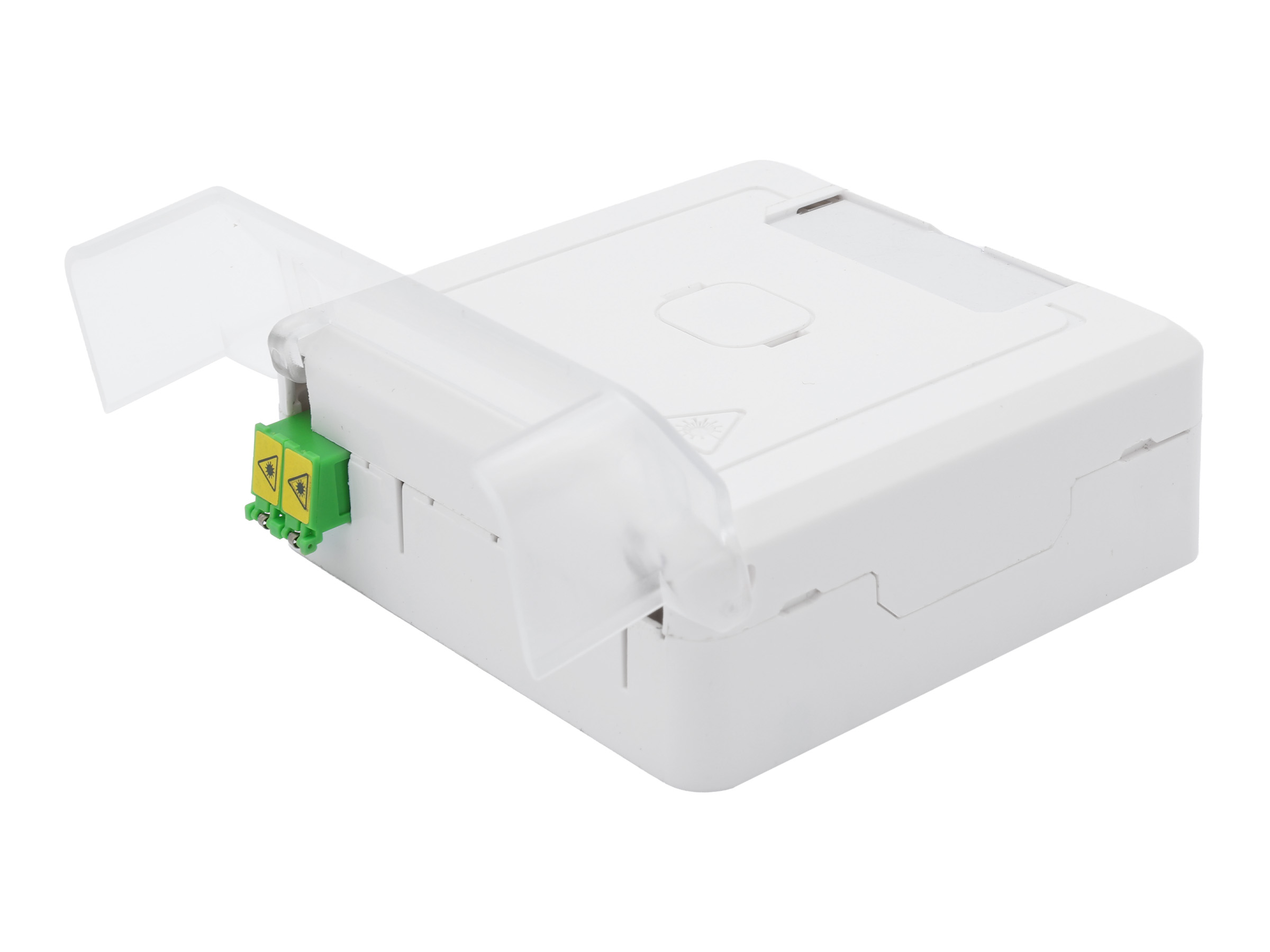 EWO-F20-LCA-1SX-1P Gf-ADo mit 1x LC/APC-SX-Kupplung int. u. 1 Pigtail