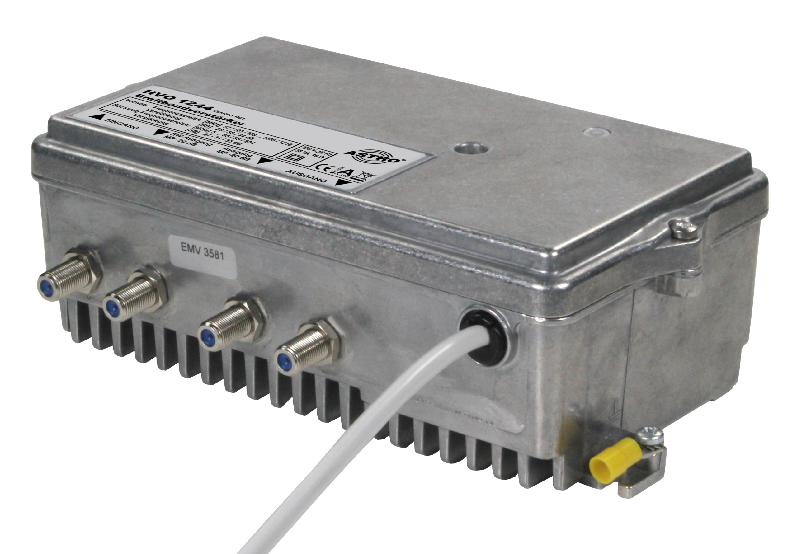 HVO 1244, 1,2GHz, (Potis) Breitbandverstärker 28/36/40dB, RW bis zu 35dB