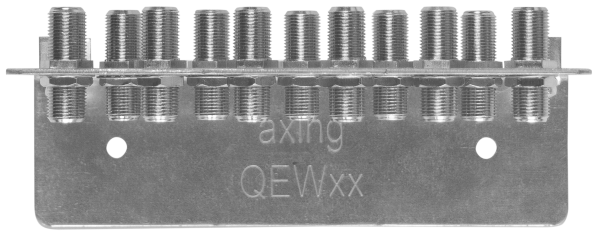 QEW 11-50 Erdungswinkelschiene 11-fach m. 11x Doppel-F-Buche