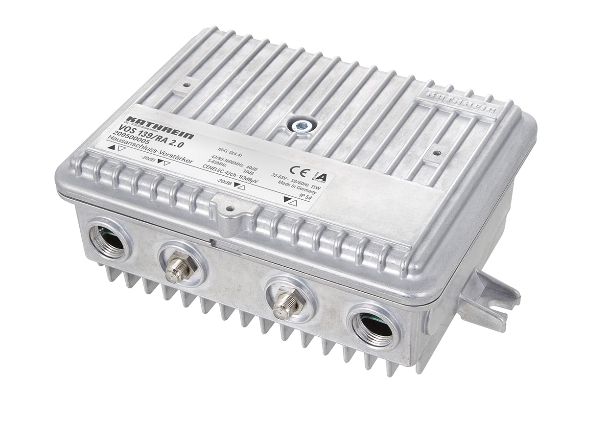 VOS 139/RA 2.0, KDG D4.4 Verstärker 40dB, RW 30dB, ferngespeist, PG11