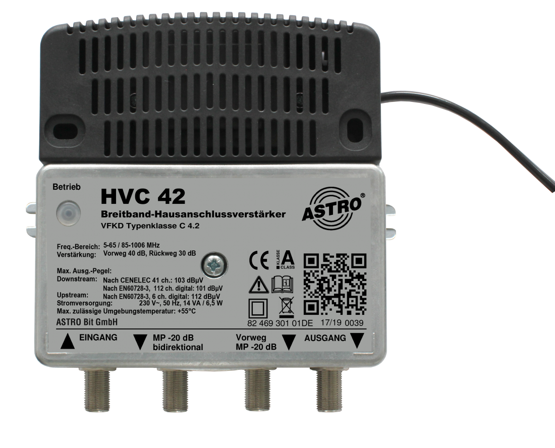 HVC 42, KDG C4.2 Verstärker 40dB, RW 30dB