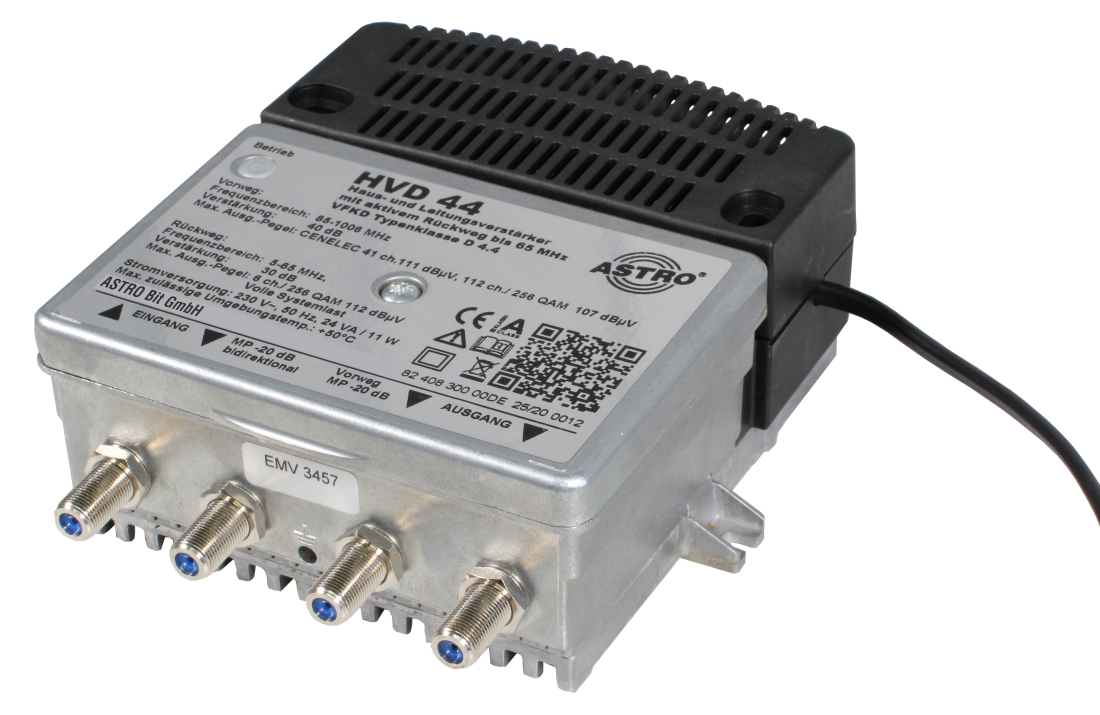 HVD 44, KDG D4.4 Verstärker 40dB, RW 30dB