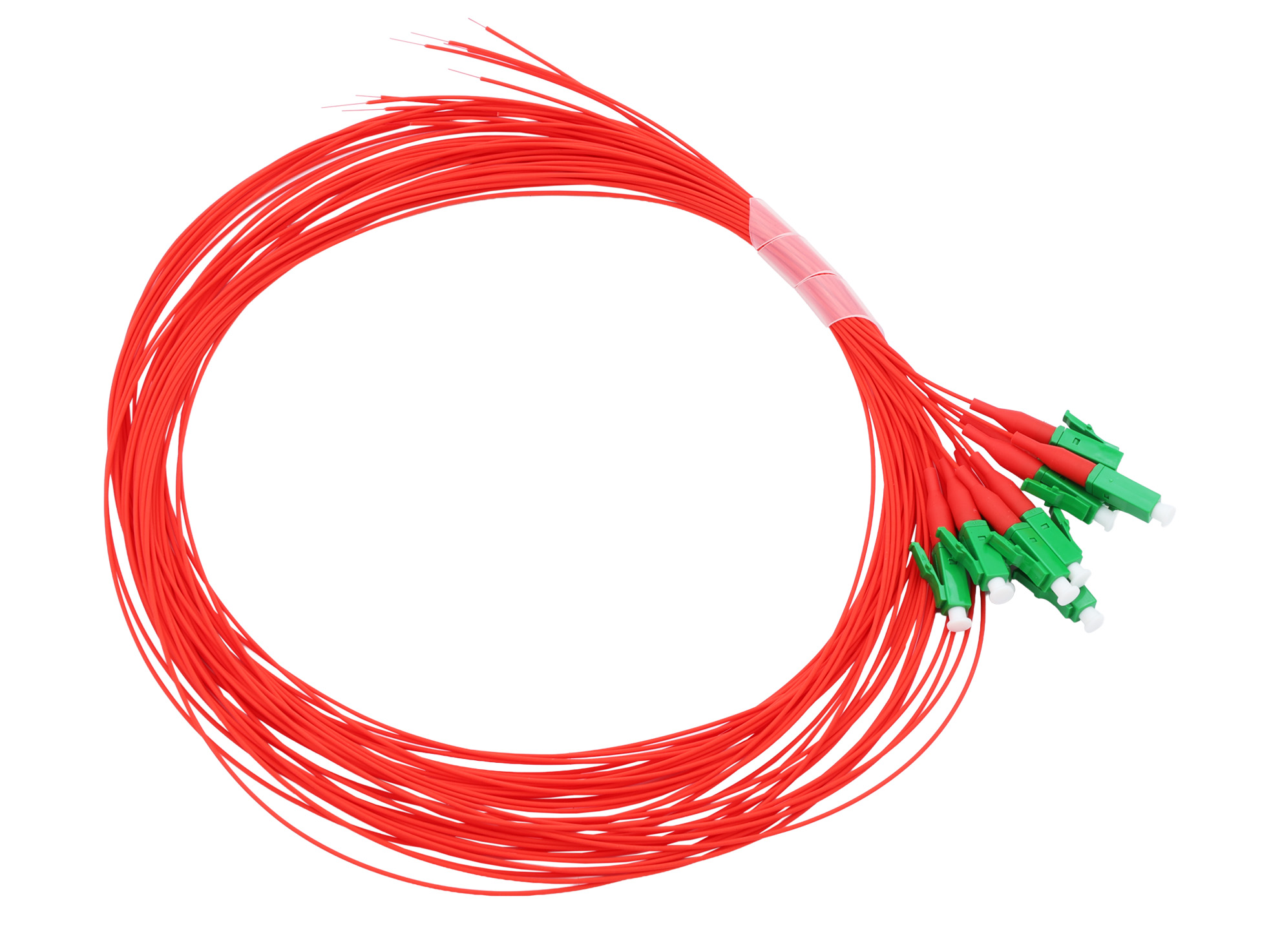 PT-LCA-rt LC/APC-Pigtail, rot, Faser G.657.A1, 2m