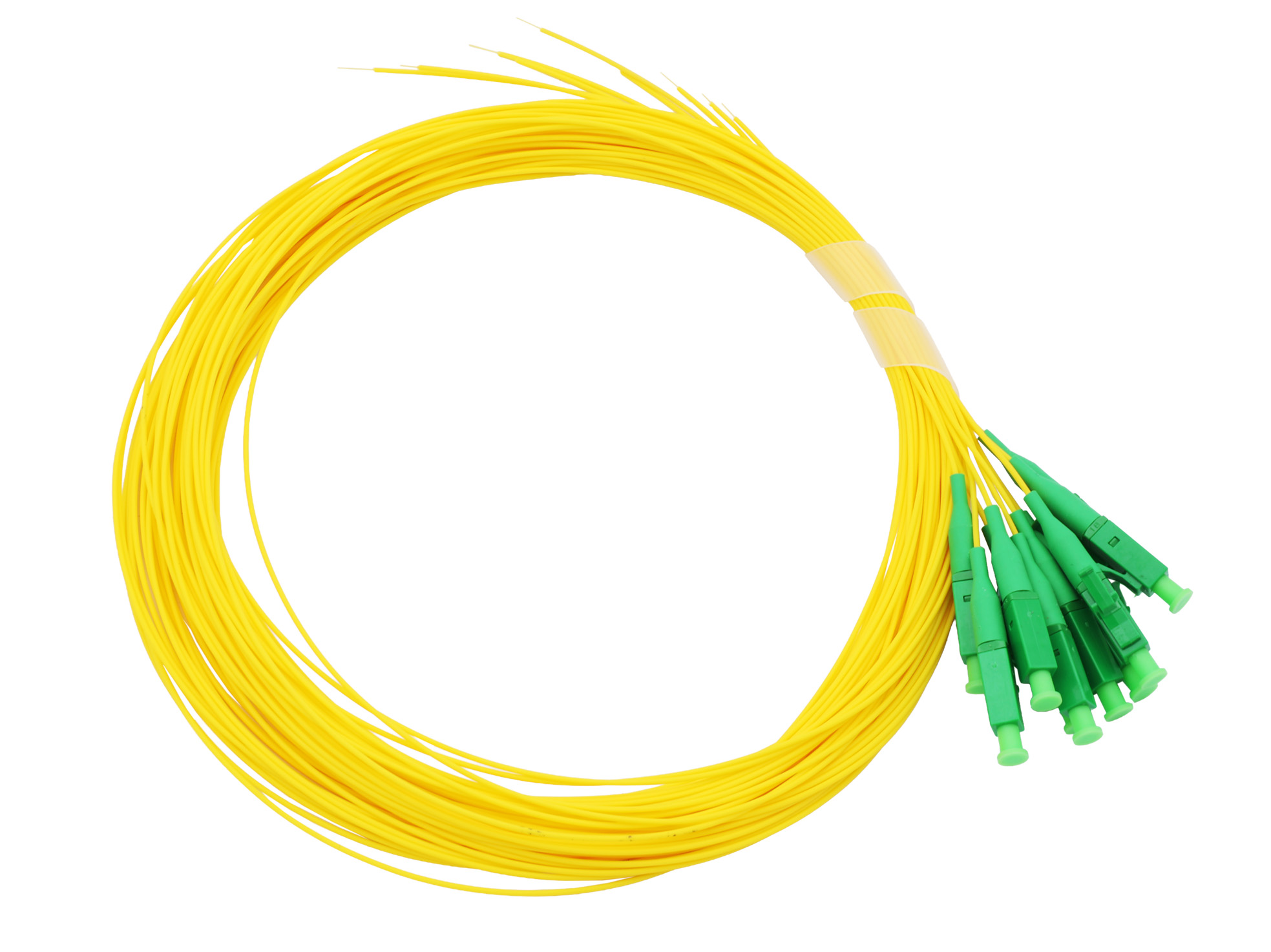 PT-LCA-ge LC/APC-Pigtail, gelb, Faser G.657.A1, 2m