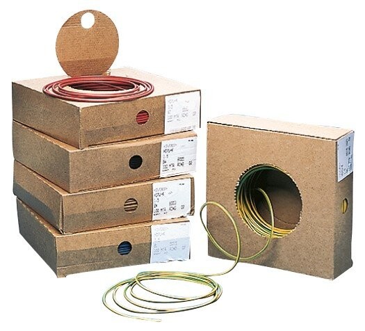 Erdungsleitung H07V-K 4,0mm² flexibel gn-ge 100m Ring, zzgl. Cu-Zuschlag