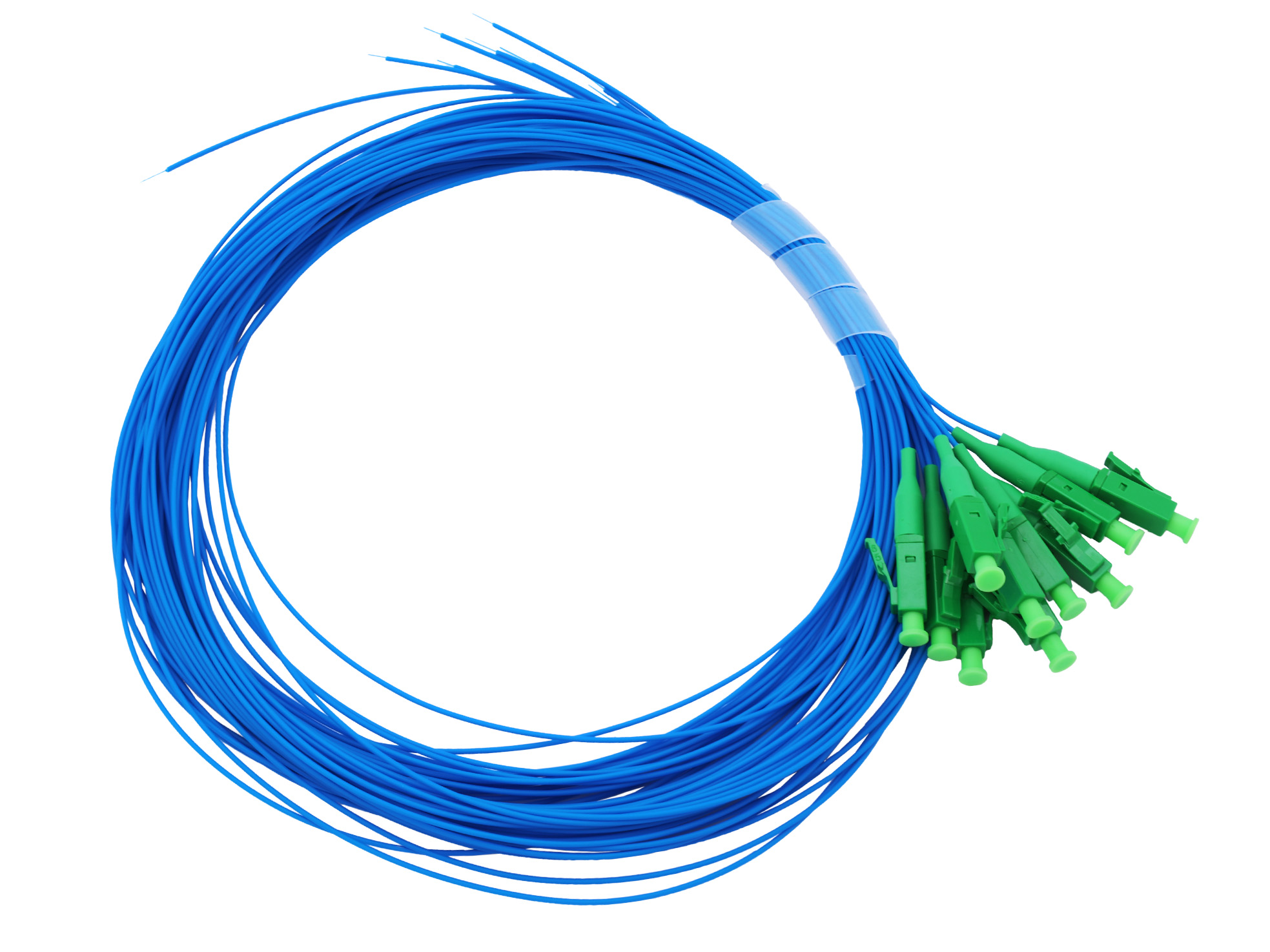 PT-LCA-bl LC/APC-Pigtail, blau, Faser G.657.A1, 2m