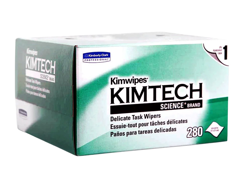 KIMTECH LWL-Reinigungstücher, trocken fusselfrei, Spenderbox mit 280 Tüchern